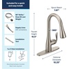 image:imageMoen Arbor Spot Resist Stainless Motionsense Wave Sensor Touchless OneHandle Single Hole Kitchen Sink Faucet 7594EWSRSStainless
