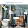 image:imageMoen Belfield Matte Black OneHandle Bathroom Sink Faucet with Drain Assembly and Optional Deckplate 6402BL