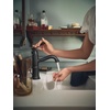 image:imageMoen Belfield Matte Black OneHandle Bathroom Sink Faucet with Drain Assembly and Optional Deckplate 6402BL