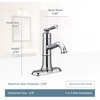 image:imageMoen Belfield Oil Rubbed Bronze OneHandle Bathroom Sink Faucet with Drain Assembly and Optional Deckplate 6402ORBPolished Nickel