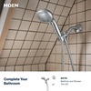 image:imageMoen Beric Chrome Modern OneHandle Single Hole Bathroom Faucet with Drain Assembly and Optional Deckplate for your Bath Sink 84774Chrome