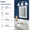 image:imageMoen Brandtford Brushed Nickel TwoHandle High Arc Widespread Bathroom Sink Faucet for 3Hole Setups with Valve Included TV6620BN