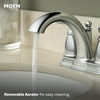 image:imageMoen Brantford Chrome TwoHandle LowArc Traditional Centerset Bathroom Faucet with Drain Assembly 6610Faucet