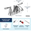 image:imageMoen Brantford Chrome TwoHandle LowArc Traditional Centerset Bathroom Faucet with Drain Assembly 6610Faucet