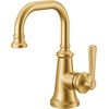 image:imageMoen Brushed Gold Colinet OneHandle Single Hole Traditional Bathroom Sink Faucet S44101BG