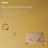 image:imageMoen Brushed Gold Flara OneHandle Single Hole Bathroom Faucet with Drain Assembly S6981BGBrushed Gold