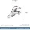 image:imageMoen Chateau Chrome Single Handle Bathroom Faucet Without Drain Assembly L460505