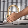 image:imageMoen Cia Brushed Gold Motionsense Wave Touchless Single Handle Bathroom Sink Faucet 6221EWBGBrushed Gold