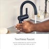 image:imageMoen Cia Brushed Gold Motionsense Wave Touchless Single Handle Bathroom Sink Faucet 6221EWBGBrushed Nickel