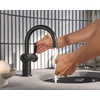 image:imageMoen Cia Brushed Gold Motionsense Wave Touchless Single Handle Bathroom Sink Faucet 6221EWBGMatte Black