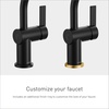image:imageMoen Cia Brushed Gold Motionsense Wave Touchless Single Handle Bathroom Sink Faucet 6221EWBGMatte Black