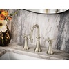image:imageMoen Colinet Brushed Gold Traditional TwoHandle Widespread HighArc Bathroom Faucet with Cross Handles Valve Required TS44103BGBrushed Nickel