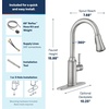 image:imageMoen Conneaut One Handle Pulldown Kitchen Sink Faucet with Reflex Docking and Power Clean Spot Resist Stainless 87801SRSFaucet only