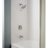 image:imageMoen Conway Spot Resist Brushed Nickel Bathroom Shower Trim Kit with Square Showerhead Handle Tub Spout and PosiTemp Valve Included 82922SRNSpot Resist Nickel