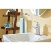 image:imageMoen Conway Spot Resist Brushed Nickel OneHandle Single Hole or Centerset Bathroom Faucet with Drain Assembly WS84923SRNChrome