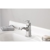 image:imageMoen Conway Spot Resist Brushed Nickel OneHandle Single Hole or Centerset Bathroom Faucet with Drain Assembly WS84923SRNChrome