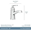 image:imageMoen Conway Spot Resist Brushed Nickel OneHandle Single Hole or Centerset Bathroom Faucet with Drain Assembly WS84923SRNChrome