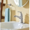 image:imageMoen Conway Spot Resist Brushed Nickel OneHandle Single Hole or Centerset Bathroom Faucet with Drain Assembly WS84923SRNSpot Resist Brushed Nickel