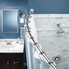 image:imageMoen Curved Tension Shower Curtain Rod 5760 in CSR2172BN  Curved rod design Tension mount installation Adjustable 5760 Brushed nickel finish No drilling requiredChrome