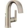 image:imageMoen Doux Brushed Nickel OneHandle High Arc Laminar Stream Bathroom Faucet Modern Bathroom Sink Faucet S6910BNBrushed Nickel