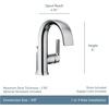 image:imageMoen Doux Brushed Nickel OneHandle High Arc Laminar Stream Bathroom Faucet Modern Bathroom Sink Faucet S6910BNBrushed Nickel