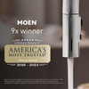 image:imageMoen Doux TS6925BL TwoHandle Widespread Bathroom Faucet Trim Kit Matte Black 8Inch Adjustable 3Hole Installation Valve RequiredPack of 1