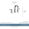 image:imageMoen Doux TS6925BL TwoHandle Widespread Bathroom Faucet Trim Kit Matte Black 8Inch Adjustable 3Hole Installation Valve RequiredPack of 1