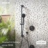 image:imageMoen Eco Performance 5 Funtion Handheld Showerhead 30 Inch Slide Bar and 69 Inch Hose 3558EPBLMatte Black
