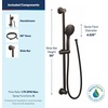 image:imageMoen Eco Performance 5 Funtion Handheld Showerhead 30 Inch Slide Bar and 69 Inch Hose 3558EPBLOil Rubbed Bronze