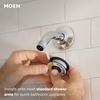 image:imageMoen Engage Chrome Magnetix SixFunction 55Inch Wide Handheld Shower Head with Hose and Magnetic Docking System 26112Chrome
