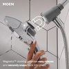 image:imageMoen Engage Chrome Magnetix SixFunction 55Inch Wide Handheld Shower Head with Hose and Magnetic Docking System 26112Chrome