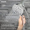 image:imageMoen Engage Chrome Magnetix SixFunction 55Inch Wide Handheld Shower Head with Hose and Magnetic Docking System 26112Chrome