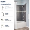 image:imageMoen Engage Chrome Magnetix SixFunction 55Inch Wide Handheld Shower Head with Hose and Magnetic Docking System 26112Spot Resist Brushed Nickel