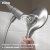 image:imageMoen Engage Chrome Magnetix SixFunction 55Inch Wide Handheld Shower Head with Hose and Magnetic Docking System 26112Spot Resist Brushed Nickel