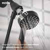image:imageMoen Engage Magnetix Shower Head with Handheld Sprayer 6 Handheld Shower Head Spray Functions Chrome Finish 26100EPMatte Black