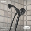 image:imageMoen Engage Magnetix Shower Head with Handheld Sprayer 6 Handheld Shower Head Spray Functions Chrome Finish 26100EPMatte Black
