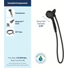 image:imageMoen Engage Magnetix Shower Head with Handheld Sprayer 6 Handheld Shower Head Spray Functions Chrome Finish 26100EPMatte Black