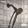 image:imageMoen Engage Magnetix Shower Head with Handheld Sprayer 6 Handheld Shower Head Spray Functions Chrome Finish 26100EPMediterranean Bronze