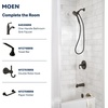 image:imageMoen Engage Magnetix Shower Head with Handheld Sprayer 6 Handheld Shower Head Spray Functions Chrome Finish 26100EPMediterranean Bronze