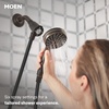 image:imageMoen Engage Magnetix Shower Head with Handheld Sprayer 6 Handheld Shower Head Spray Functions Chrome Finish 26100EPMediterranean Bronze