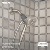 image:imageMoen Engage Magnetix Shower Head with Handheld Sprayer 6 Handheld Shower Head Spray Functions Chrome Finish 26100EPSpot Resist Brushed Nickel