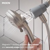 image:imageMoen Engage Magnetix Shower Head with Handheld Sprayer 6 Handheld Shower Head Spray Functions Chrome Finish 26100EPSpot Resist Brushed Nickel