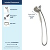 image:imageMoen Engage Magnetix Shower Head with Handheld Sprayer 6 Handheld Shower Head Spray Functions Chrome Finish 26100EPSpot Resist Brushed Nickel