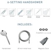 image:imageMoen Engage Magnetix Shower Head with Handheld Sprayer 6 Handheld Shower Head Spray Functions Chrome Finish 26100EPSpot Resist Brushed Nickel