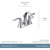 image:imageMoen Eva Brushed Nickel TwoHandle 4Inch Centerset Bathroom Faucet with Drain Assembly Bathroom Faucets for Sink 3Hole 6410BNBrushed Nickel