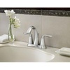 image:imageMoen Eva Brushed Nickel TwoHandle 4Inch Centerset Bathroom Faucet with Drain Assembly Bathroom Faucets for Sink 3Hole 6410BNBrushed Nickel