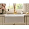 image:imageMoen FC331910 ApronFront Fireclay Single Bowl Undermount Kitchen Sink 33 White