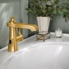 image:imageMoen Flara Brushed Nickel Motionsense Wave Touchless Single Handle Bathroom Sink Faucet S6981EWBNBrushed Gold