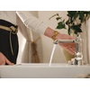 image:imageMoen Flara Brushed Nickel Motionsense Wave Touchless Single Handle Bathroom Sink Faucet S6981EWBNPolished Nickel