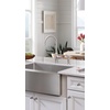 image:imageMoen G18121 Prep 18Gauge Steel Undermount Farmhouse Apron Front Single Bowl Kitchen Sink 30Inch x 21Inch Stainless Steel